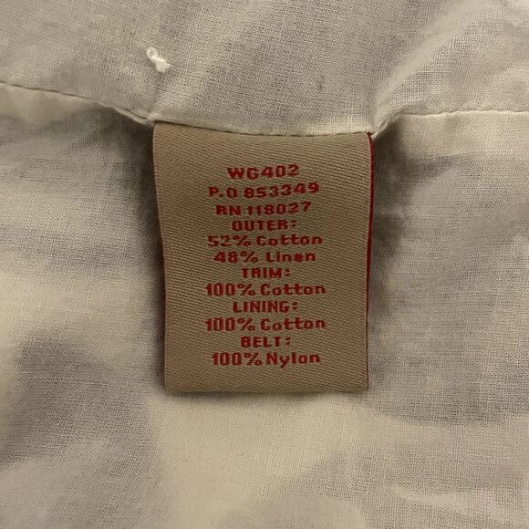 Boden Linen Pleated Pencil Skirt Floral Print Side Zip US 6R - Picture 6 of 7